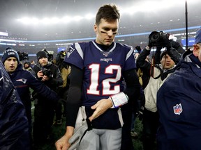 New England Patriots quarterback Tom Brady walks off of the field after a loss to the Tennessee Titans at Gillette Stadium, Jan. 4, 2020. (Greg M. Cooper-USA TODAY Sports)