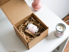 A candle from the Vancouver-based brand Mala.