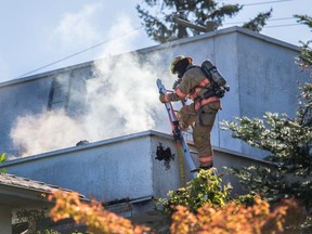 Fire broke out just after 10 a.m. on Oct. 3, 2017, in a duplex owned by Wei (George) Li at 318 Uganda Ave. in Esquimalt.The landlord was convicted of setting the fire.