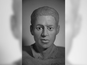RCMP are seeking the public's assistance to identify the remains of this man found on a sandbar in the Fraser River near Chilliwack in 1972.