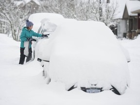 Lower Mainland residents woke up Wednesday to snowy conditions, making traveling treacherous.