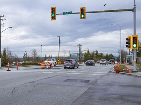 Area of aroposed site for Sky train station on Fraser Hwy at 166th in Surrey.