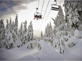 Grouse Mountain and Mount Seymour ski hills were closed Friday because of heavy rainfall.