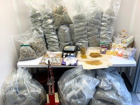 Chilliwack RCMP seize 45 kg of cannabis from an illegal operation in the 45000-block of Knight Road.