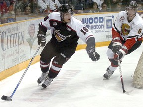 One of the better trades for the Vancouver Giants also netted one of the better names in the WHL team's history.
Vancouver acquired Wacey Rabbit, left, from the Saskatoon Blades on Jan. 8, 2007.