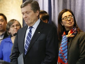 Mayor Tory and other city officials join the Chinese Canadian National Council for Social Justice to discuss racism associated with the Coronavirus during a press conference on Wednesday January 29, 2020.