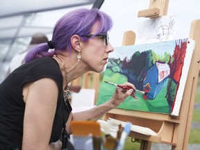 Vancouver painter Laura Zerebeski is all focus while competing in the new Wakeful channel TV series Landscape Artist of the Year. The new four-part Canadian TV series is a spin-off of the highly successful British series of the same name.