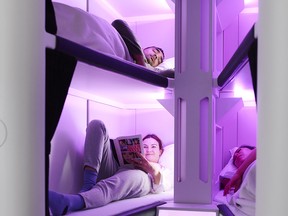 Air New Zealand's Economy Skynest to give passengers room to stretch out on long-haul flights.