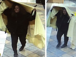 RCMP seek to identify ice cream store robbery suspect in Invermere. Her disguise was a yellow blanket draped over head that failed to conceal her face