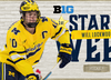 Canucks prospect Will Lockwood was named the Big Ten’s player of the week in late February.