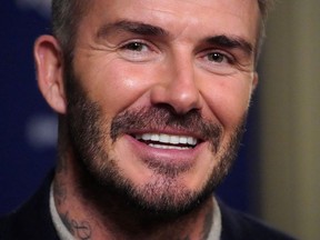 Former soccer player and MLS team owner David Beckham.