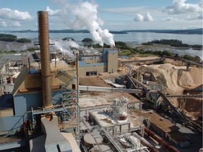 The Catalyst pulp mill in Crofton on Vancouver Island.
