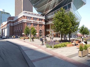Cadillac Fairview is going forward with new plans to build glass office tower in Vancouver's historic Gastown neighbourhood..