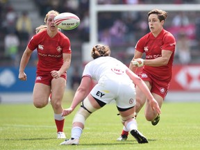 Canadian rugby sevens stars Kayla Moleschi and Ghislaine Landry will have to wait to play in front of a home crowd.