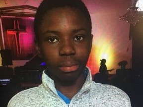 Shammah Jolayemi is shown in a Toronto Police Service handout photo. An Amber Alert has been issued for a 14-year-old boy who Toronto police say was abducted in the northwestern part of the city. THE CANADIAN PRESS/HO-Toronto Police Service MANDATORY CREDIT