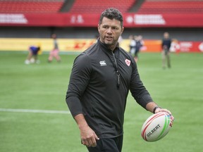 ‘France is going to be a hell of a game, a big game,’ says Canada coach Henry Paul, pictured this week at practice. ‘It’s the first one and really if you can win that you probably pin yourself in a real good position to make the eight.’