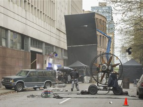 On set of Van Helsing on Homer Street, between Dunsmuir and Georgia streets, in Vancouver. The hit Syfy Channel TV show is just one of the dozens of TV/film productions shut down in B.C. due to the COVID-19 virus.