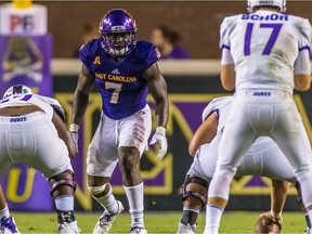 East Carolina University linebacker Jordan Williams was chosen first overall in the 2020 CFL Draft by the B.C. Lions.