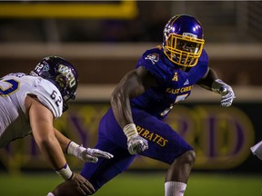 East Carolina University linebacker Jordan Williams was chosen first overall in Thursday's 2020 CFL draft by the B.C. Lions.