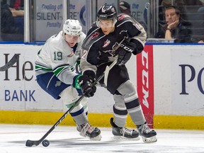 Justin Sourdif of the Vancouver Giants was picked in the third round by the Florida Panthers in Wednesday's NHL Entry Draft.