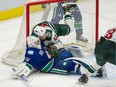 Staying healthy during a long NHL season is becoming a big ask for players, Vancouver Canucks' netminder Jacob Markstrom, being piled on by Minnesota Wild Kevin Fiala in February, was one of the Canucks added to the injury list.