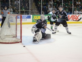 Vancouver Giants' goaltender David Tendeck was hoping to build on his impressive WHL playoff run, but his season was cancelled because of the COVID-19 outbreak.