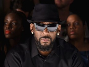 Singer R. Kelly attends the Ovadia & Sons front row during New York Fashion Week: Men's S/S 2016 at Skylight Clarkson Sq on July 14, 2015 in New York City.