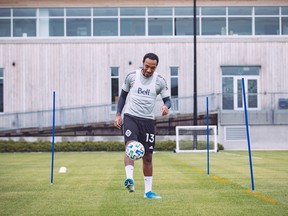 The Vancouver Whitecaps, including centreback Derek Cornelius, took to the practice fields for the first time in months on Tuesday, in physical-distancing training sessions at their UBC facility.