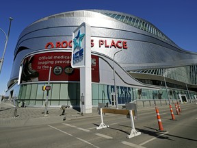 Rogers Place in Edmonton on April 16, 2020.