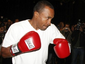 Sugar Ray Leonard  during a media event announcing in Burnaby in 2008.