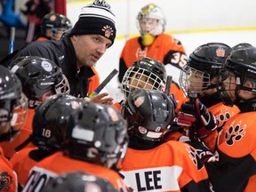 From no mask to on-ice mask, skills coach Derek Popke is more COVID-19 aware.