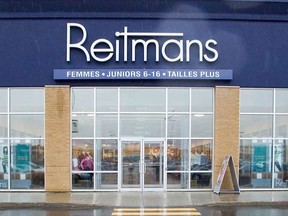 A Reitmans store is pictured in Quebec