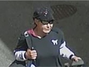 Transit police are investigating a hate crime after a teen was mocked for her headscarf on board a bus and punched in the head several times. The suspect, pictured in this image, is described as possibly being an indigenous woman, approximately 40-years-old, about 5-foot-8 and weighing about 140 pounds.