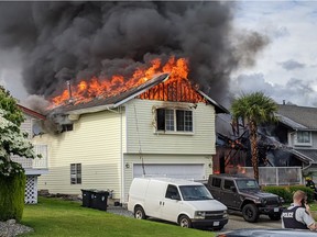 The Integrated Homicide Investigation Team has confirmed that three people have died following a large house fire in the Willowbrook area of Langley on Saturday evening.