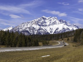 The TransCanada Highway Leading into Banff National Park.