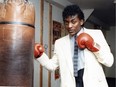 A younger Michael Olajide, who rose through the amateur ranks in Vancouver to become one of the top middleweight contenders in the world.