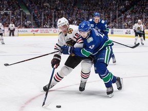 Canucks rookie Quinn Hughes says he's coming back stronger after working out with his brothers during the lockdown.
