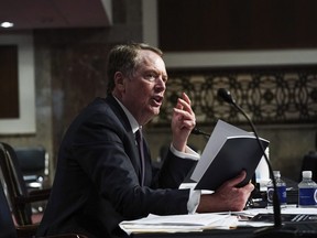 U.S. Trade Representative Robert Lighthizer speaks during a Senate Finance Committee hearing on U.S. trade on Capitol Hill, in Washington, D.C., June 17, 2020.