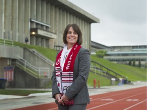 SFU athletics director Theresa Hanson is keeping an eye on the U.S.-Canada border and COVID-19, because both play a major role in the sports programs at her Burnaby Mountain university.