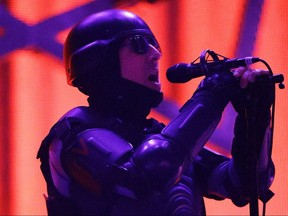 Maynard James Keenan, vocalist for the American rock band Tool, performs at Rexall Place in Edmonton on June 13, 2017.