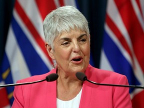 B.C.'s Finance Minister and Deputy Premier, Carole James. British Columbia’s finance minister says the province welcomes a federal government decision to extend help to businesses struggling with rent payments during the COVID-19 pandemic.