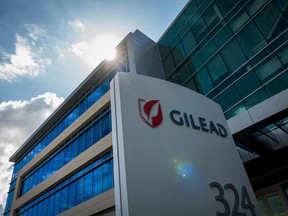 Gilead Sciences Inc. headquarters in California. Under the new deal between the U.S. and Gilead, there won’t be any remdesivir for Canada to buy until the end of September.
