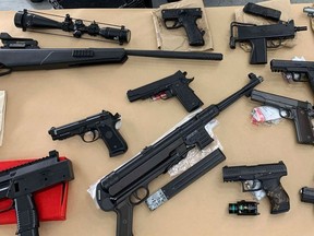 On Tuesday, police displayed an extensive collection of fake guns that had been seized during the first six months of the year, noting seizures of replica firearms were up 107 per cent compared to the same period in 2018. Many are seized by police from individuals committing other offences.