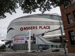Rogers Place arena in Edmonton, the home of the Oilers and the host for the NHL's Western Conference teams when they resume play on Aug. 1.
