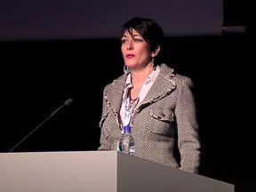 Ghislaine Maxwell, pictured in October 2013 at a conference in Reykjavik, Iceland.