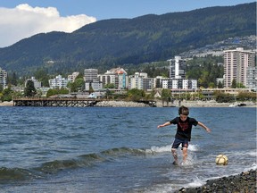 Ambleside Beach in West Vancouver.