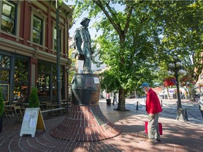 The statue of Gassy Jack in Vancouver's Gastown.