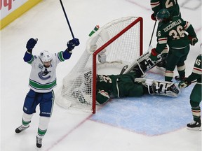 Brandon Sutter had a lot to celebrate with a strong qualifying-series effort.