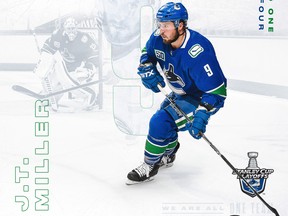 J.T. Miller is the latest featured Canuck in our Province playoff poster series.