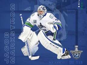 Jacob Markstrom is the latest featured Canuck in our Province playoff poster series.